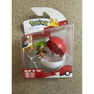 New Pokemon Clip N Go Chespin + Poke Ball Toy
